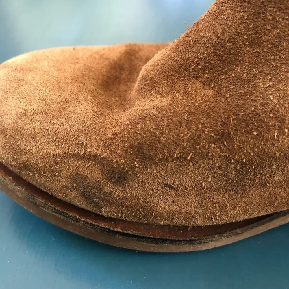 Zara Girls Suede Leather Boots Size 11.5